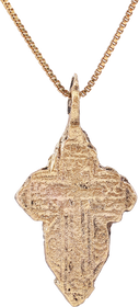 EASTERN EUROPEAN CHRISTIAN CROSS NECKLACE, 17th-18th CENTURY