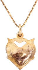 RARE ANCIENT VIKING HEART PENDANT NECKLACE, C.850-1050 AD - Fagan Arms
