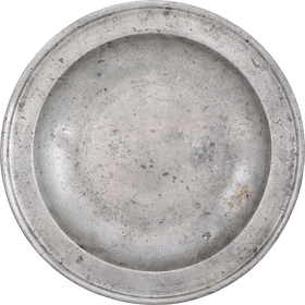 ANTIQUE ENGLISH PEWTER PLATE FROM THE MOVIES!