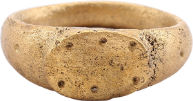 RARE ANGLO-SAXON (ENGLISH) MAN’S RING, 5th-7th CENTURY AD, SIZE 9 ½