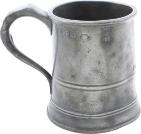 VICTORIAN PEWTER PUB MUG.