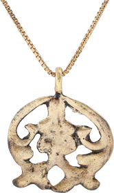 MEDIEVAL EUROPEAN WOMAN’S PENDANT NECKLACE C.1250-1450