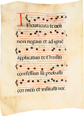 16TH CENTURY ANTIPHONAL PAGE - Fagan Arms