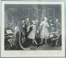 William Hogarth” A Rake’s Progress, Plate 2, The Levee