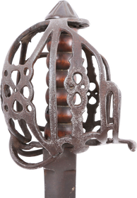 SCOTTISH BASKET HILTED BROADSWORD, EARLY 19TH CENTURY