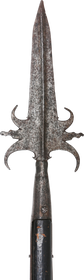 FRENCH HALBERD ADAPTED FOR REVOLUTIONARY WAR USE