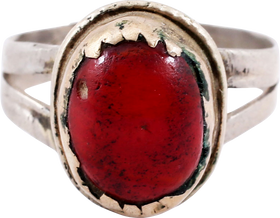 GOOD EASTERN EUROPEAN GYPSY RING, SIZE 8 ½