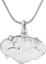 LARGE VIKING HEART PENDANT NECKLACE, 9TH-10TH CENTURY AD
