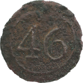 FRENCH INFANTRY COAT BUTTON FROM THE BATTLE OF WATERLOO