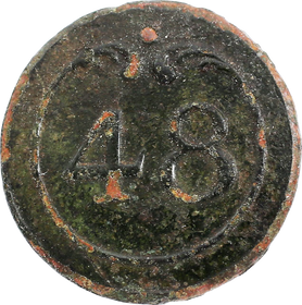 FRENCH MILITARY BUTTON FROM THE BATTLE OF WATERLOO