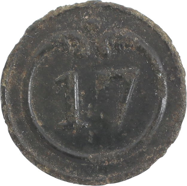 FRENCH MILITARY BUTTON FROM THE BATTLE OF WATERLOO - Fagan Arms