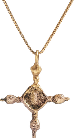 NORTHERN EUROPEAN CONVERT’S CROSS NECKLACE, 9th-10th CENTURY