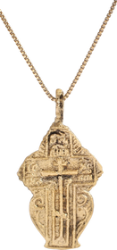 EASTERN EUROPEAN CHRISTIAN CROSS NECKLACE, 17-18 CENTURY