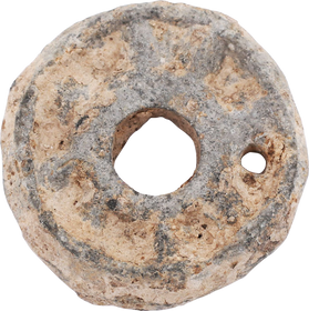 ROMAN MYSTICAL SPINDLE WHORL 1ST-3RD CENTURY AD