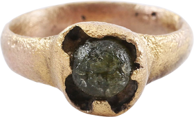 MEDIEVAL EUROPEAN RING C.1200-1500 AD, SIZE 2