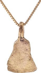 VIKING BATTLEAXE AMULET NECKLACE, 850-1050 AD