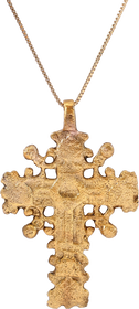 EASTERN EUROPEAN CROSS NECKLACE, 17TH-18TH CENTURY