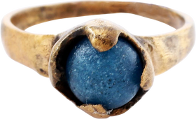 MEDIEVAL EUROPEAN RING C.1200-1500 AD, SIZE 6 ¼