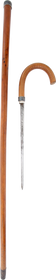 EUROPEAN CONCEALED SWORD CANE, 19TH CENTURY
