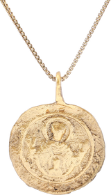 MEDIEVAL EUROPEAN CHRISTIAN PENDANT, 11TH-12TH CENTURY AD