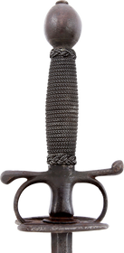 EUROPEAN IRON HILT TRANSITIONAL RAPIER C.1700