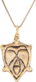 SCANDINAVIAN HEART PENDANT NECKLACE, 11TH-12TH CENTURY AD