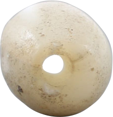VIKING SHELL BEAD, 800-1050 AD