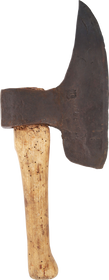 RARE EUROPEAN WAGONER’S AXE, 16TH-17TH CENTURY