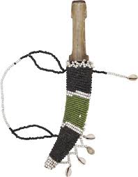 MAHDIST BEADED SHEATH DAGGER C.1885 - WAS $390