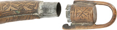 FINE MOROCCAN POWDER FLASK C.1850 - Fagan Arms