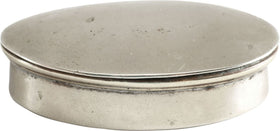 ENGLISH SILVERED PEWTER SNUFF BOX C.1900