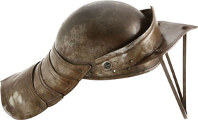 VICTORIAN EUROPEAN LOBSTERTAIL HELMET OF EARLY 17th CENTURY