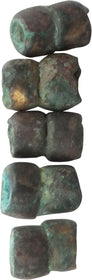 RARE AMERICAN INDIAN COPPER CULTURE BEAD C.7000-1000 BC