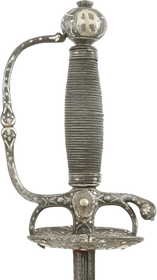 FINE ENGLISH TRANSITIONAL RAPIER C.1660-80