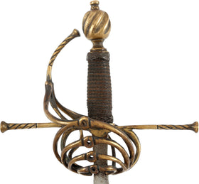 VICTORIAN SWEPT HILT RAPIER C.1600-30