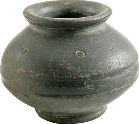 GREEK (ANATOLIAN) BLACK WARE JAR, 2nd MILLENNIUM BC