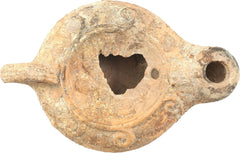 Victorian morality! ROMAN TERRACOTTA OIL LAMP C.100-200 AD - Fagan Arms