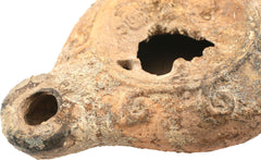 Victorian morality! ROMAN TERRACOTTA OIL LAMP C.100-200 AD - Fagan Arms