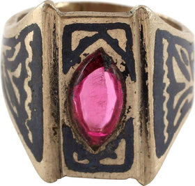 COSSACK HORSEMAN’S RING, 19th CENTURY, SIZE 9