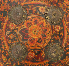 FINE INDOPERSIAN PAINTED HIDE SHIELD BUCKLER - Fagan Arms