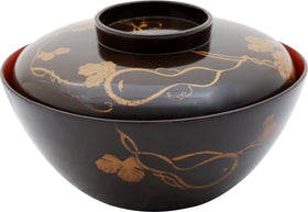 JAPANESE LACQUER BOWL AND COVER