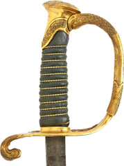 US 1852 PATTERN NAVAL OFFICER’S SWORD - Fagan Arms