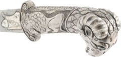 INDOPERSIAN SILVER MOUNTED KHANJAR - Fagan Arms