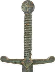 MASSIVE ANTIQUE MEDIEVAL BROADSWORD