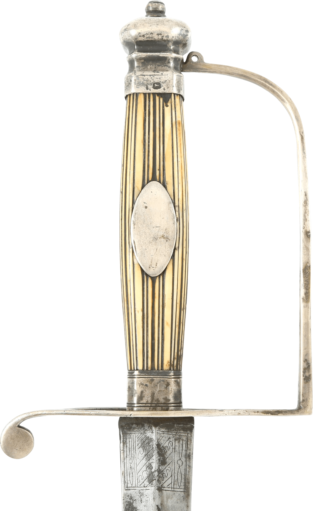 ENGLISH SILVER HILTED SPADROON C.1792 - Fagan Arms