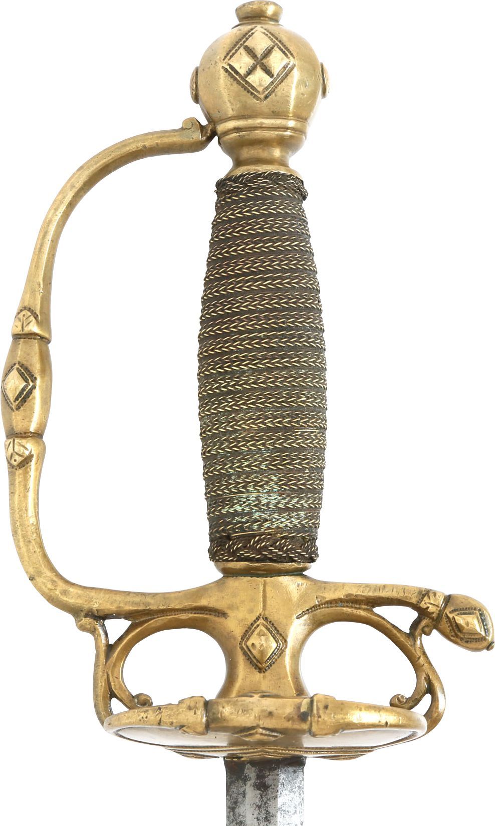 MILITARY OFFICER’S SMALLSWORD C.1700, PROBABLY SAXON - Fagan Arms