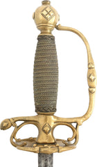 MILITARY OFFICER’S SMALLSWORD C.1700, PROBABLY SAXON - Fagan Arms