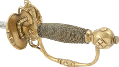MILITARY OFFICER’S SMALLSWORD C.1700, PROBABLY SAXON - Fagan Arms