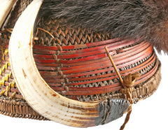 FINE NAGA HEADHUNTER’S WICKER HELMET/HAT - Fagan Arms