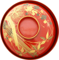 JAPANESE LACQUERED COVERED BOWL - Fagan Arms